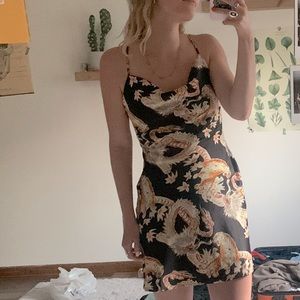 Urban Outfitters Cowl Neck Silky Dress